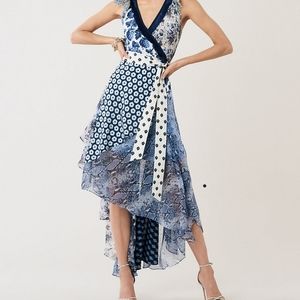 DVF dress AVA chiffon multicolor (sold out everywhere)